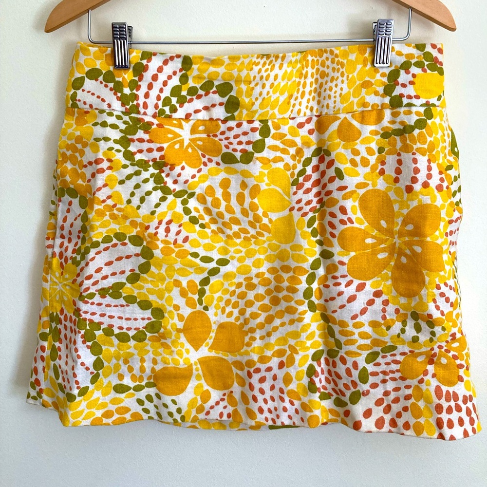 Women’s J. Crew Golden Floral Mini Skirt